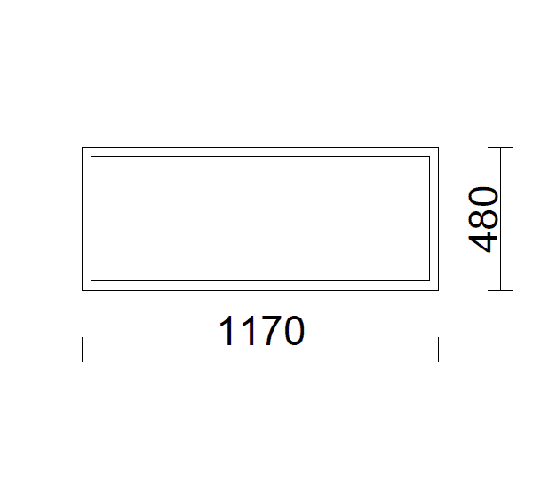 Täysalumiininen Avattava ikkuna AUI/A tuuletusheloituksella 1170 x 480 mm, 86 mm, Valk/Harmaa